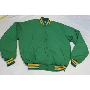 Vintage NOS RENNOC Nylon Jacket Mens Medium - Oakland Athletics Colors